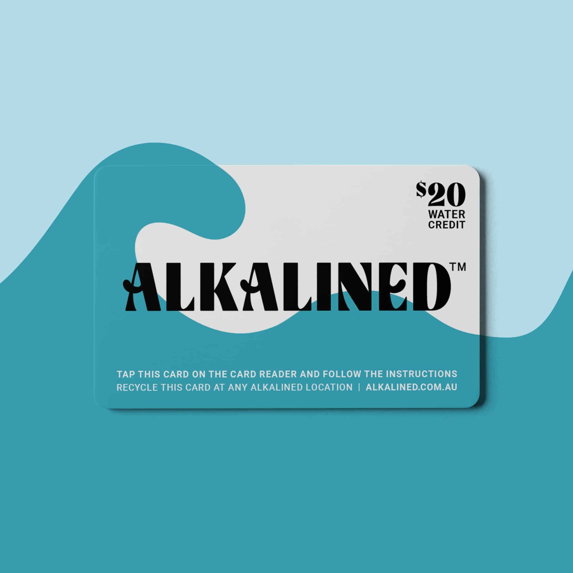 Graphic design for gift card by Votive Brands for Alkalined.